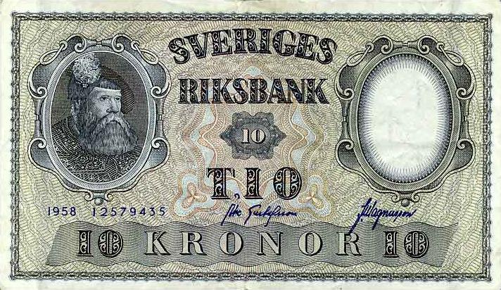 10 kr - Gustav Vasa